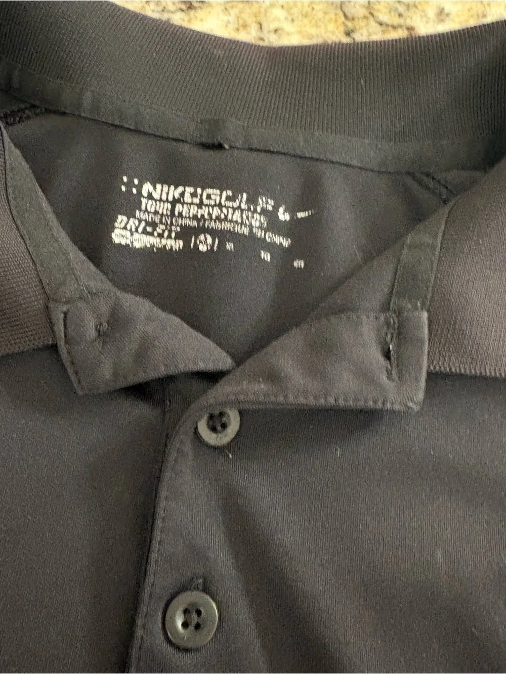 Nike Golf Men's Black Dri-FIT Polo Shirt size XL